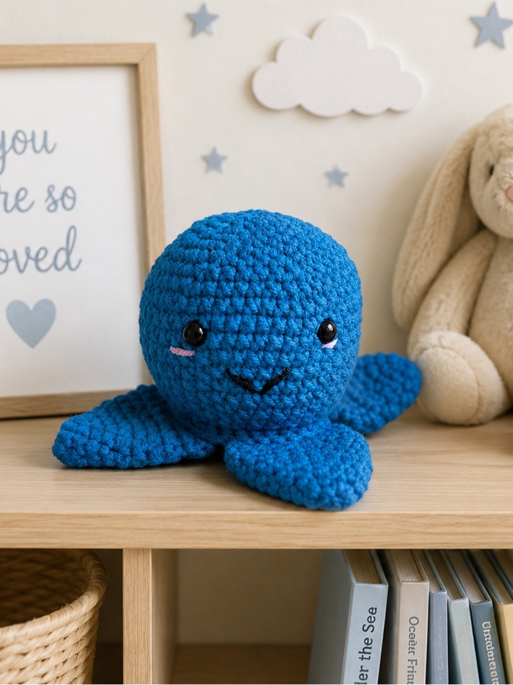 Handcrafted Crochet Plushies Amigurumi Octopus Leo the Octopus